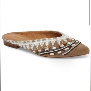 Rebecca Minkoff Leather Beaded Flats